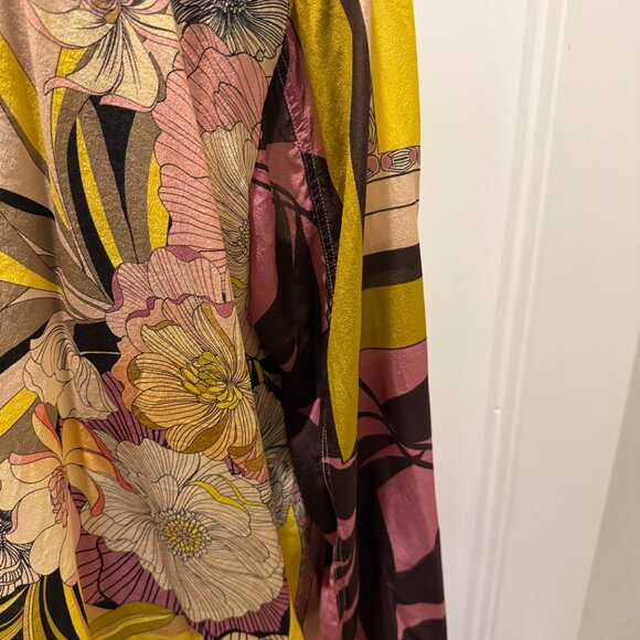 Johnny Was Blouse ~ Echo Amabel Silk Blouse In Neutral - Picture 5 of 6